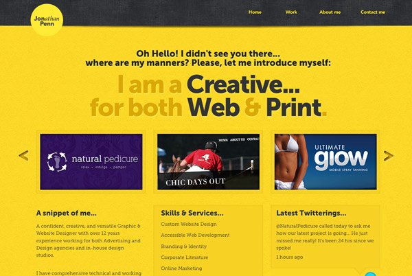 黄色风格网站设计